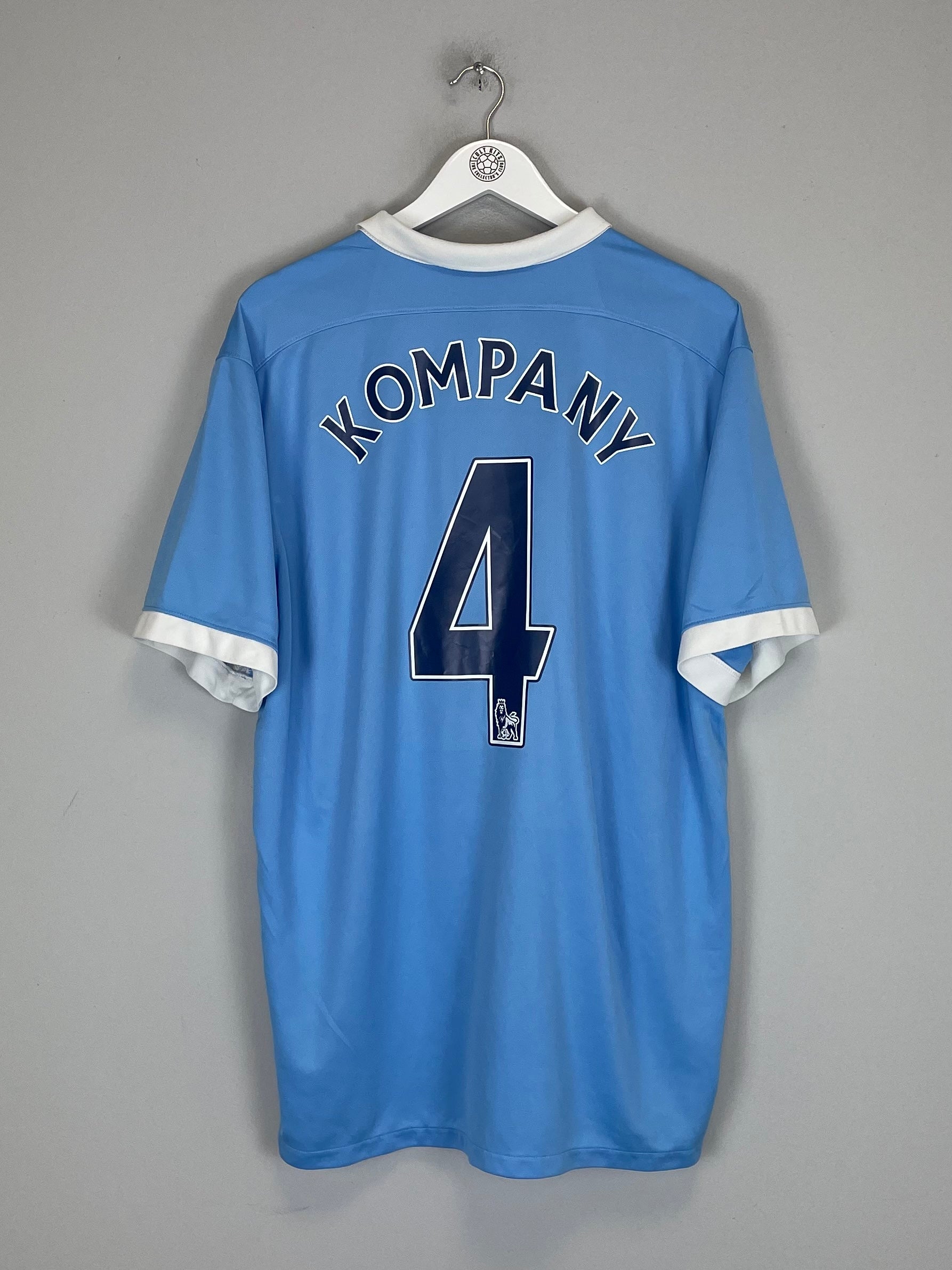 2015/16 MANCHESTER CITY KOMPANY #4 HOME SHIRT (XXL) NIKE