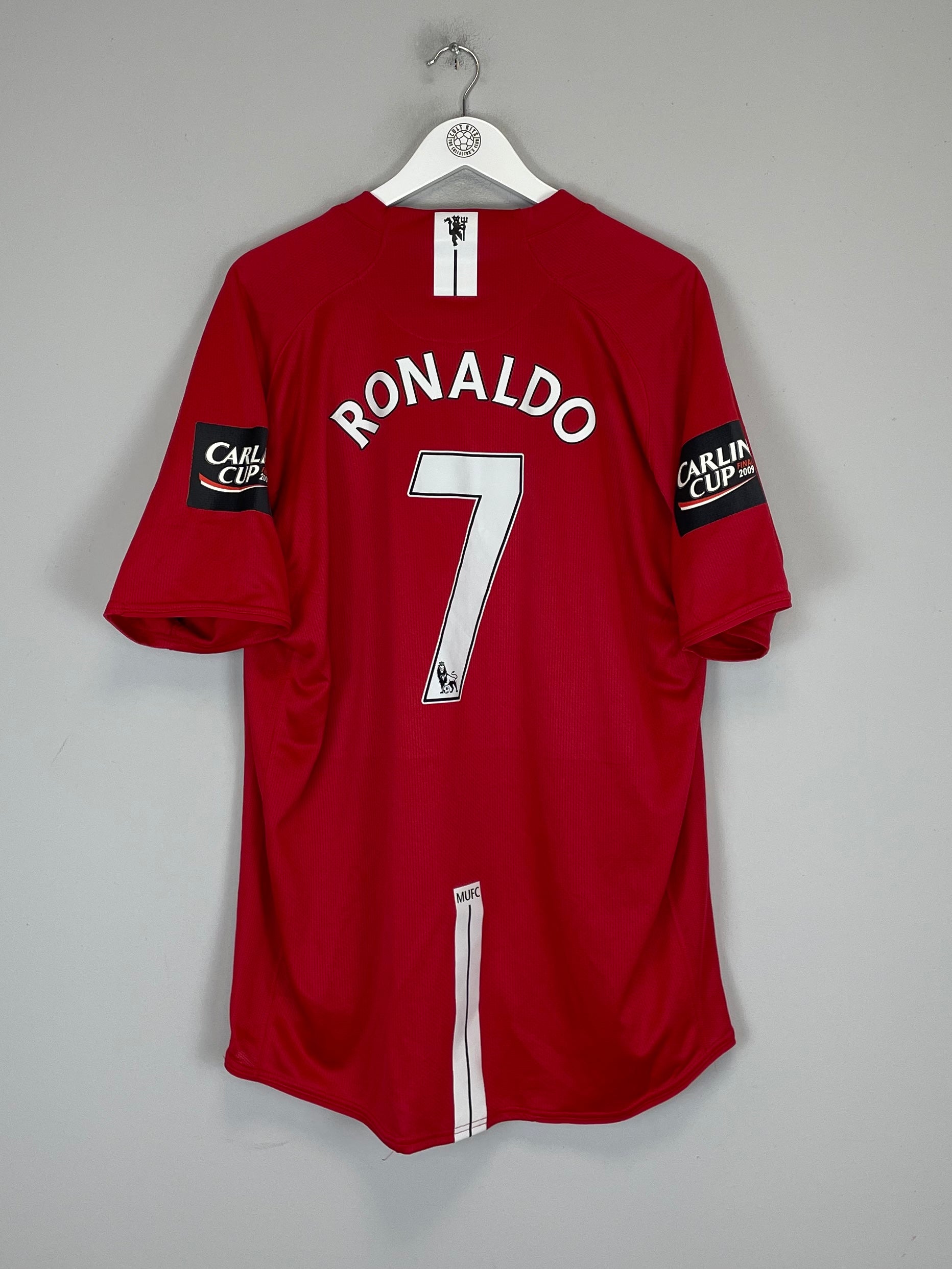 2007/09 MANCHESTER UNITED RONALDO #7 *CARLING CUP FINAL* HOME SHIRT (XXL) NIKE