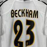 2004/05 REAL MADRID BECKHAM #23 *BNWT* HOME SHIRT (M) ADIDAS