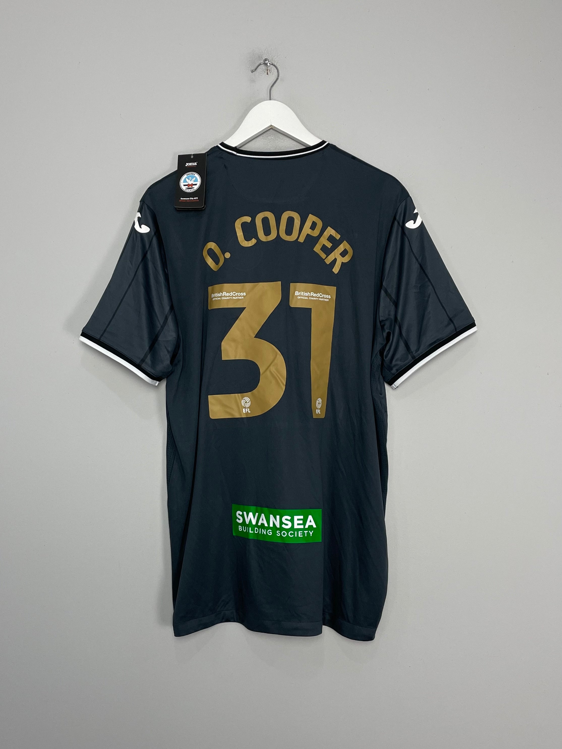 2022/23 SWANSEA CITY O.COOPER #31 *BNWT* THIRD SHIRT (XXL) JOMA