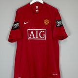 2007/09 MANCHESTER UNITED RONALDO #7 *CARLING CUP FINAL* HOME SHIRT (XXL) NIKE