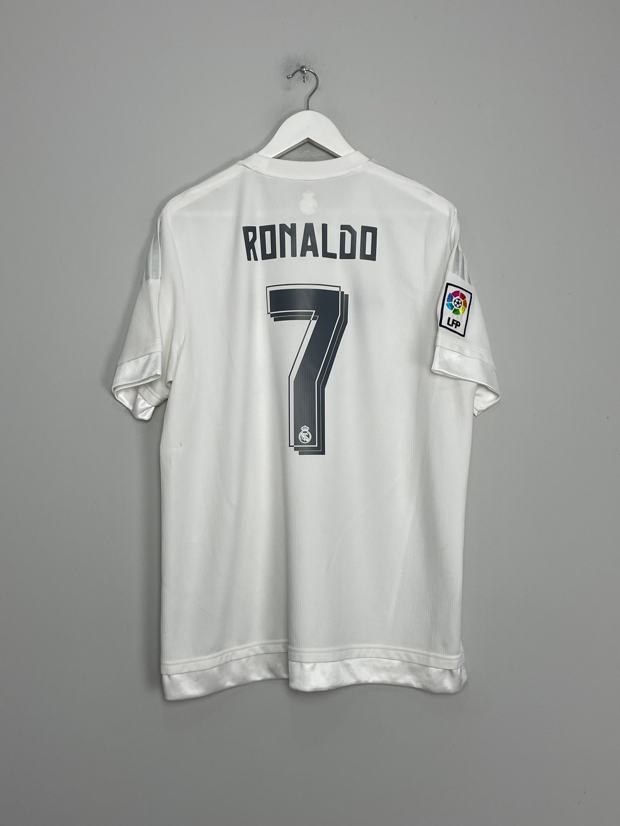 2015/16 REAL MADRID RONALDO #7 HOME SHIRT (XL) ADIDAS