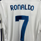 2012/13 REAL MADRID RONALDO #7 L/S HOME SHIRT (M) ADIDAS