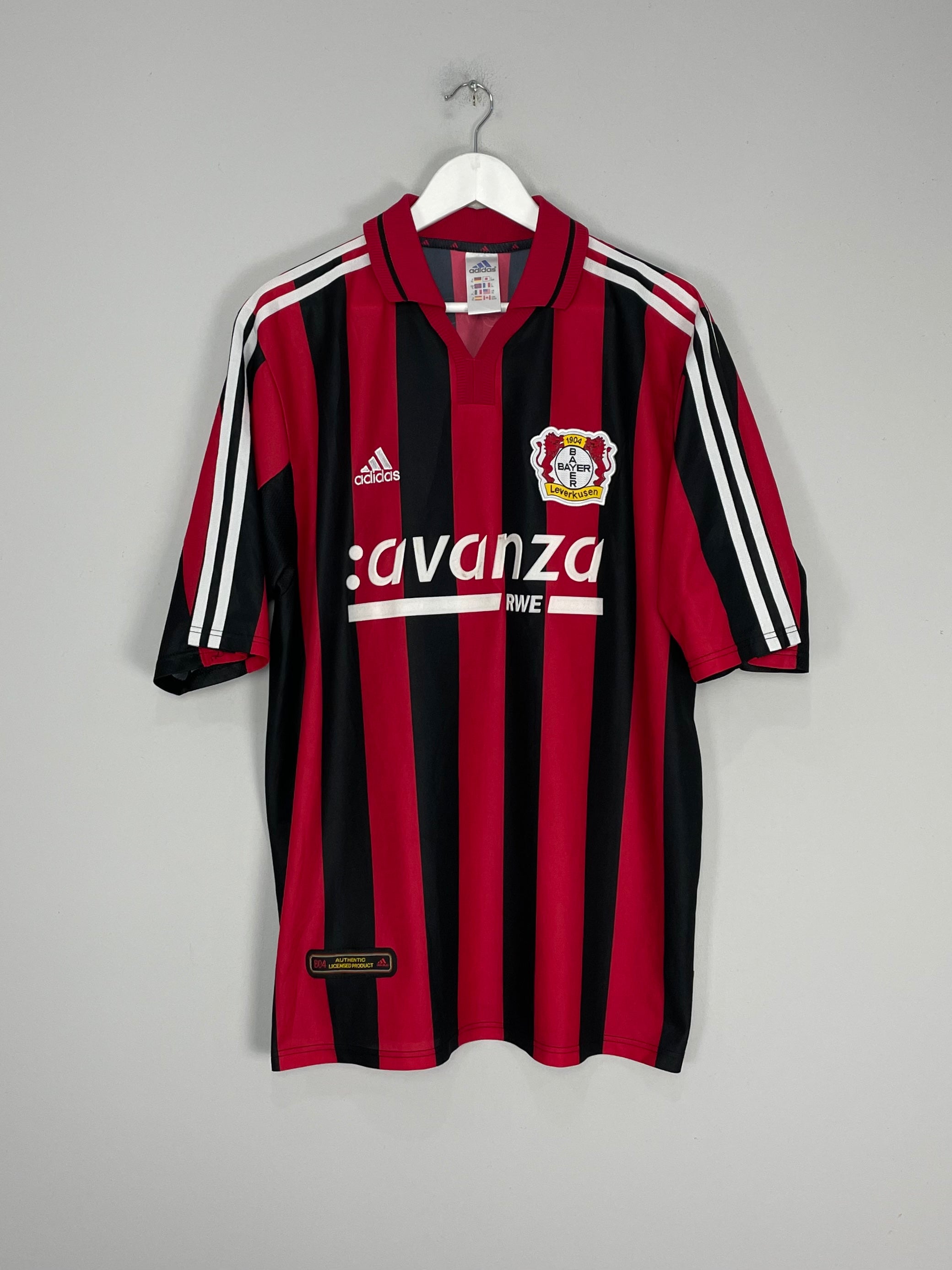 2000/01 BAYER LEVERKUSEN HOME SHIRT (XL) ADIDAS