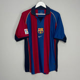 2001/02 BARCELONA HOME SHIRT (L) NIKE