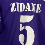 2002/03 REAL MADRID ZIDANE #5 *CENTENARY* THIRD SHIRT (L) ADIDAS