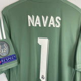 2017/18 REAL MADRID NAVAS #1 *C/L FINAL* GK SHIRT (XL) ADIDAS