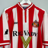 1999/00 SUNDERLAND HOME SHIRT (L) ASICS