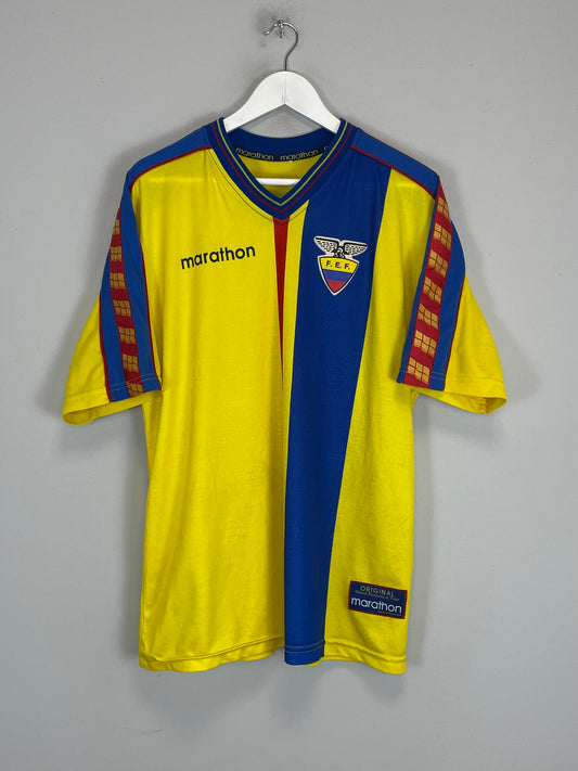 1998/01 ECUADOR HOME SHIRT (XL) MARATHON