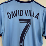 2017/18 NEW YORK CITY DAVID VILLA #7 HOME SHIRT (M) ADIDAS