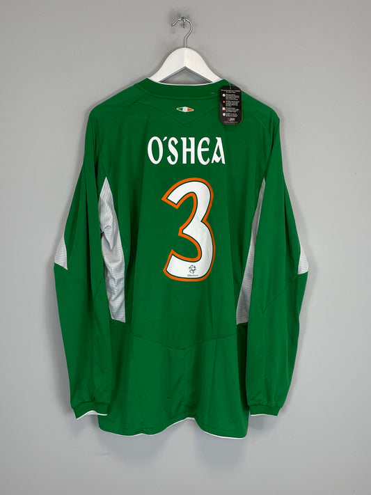 2008/10 IRELAND O'SHEA #3 *BNWT* L/S HOME SHIRT (XL) UMBRO