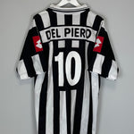 2001/02 JUVENTUS DEL PIERO #10 HOME SHIRT (L) LOTTO