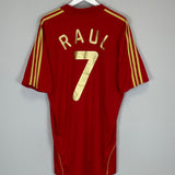 2008/10 SPAIN RAUL #7 HOME SHIRT (XL) ADIDAS