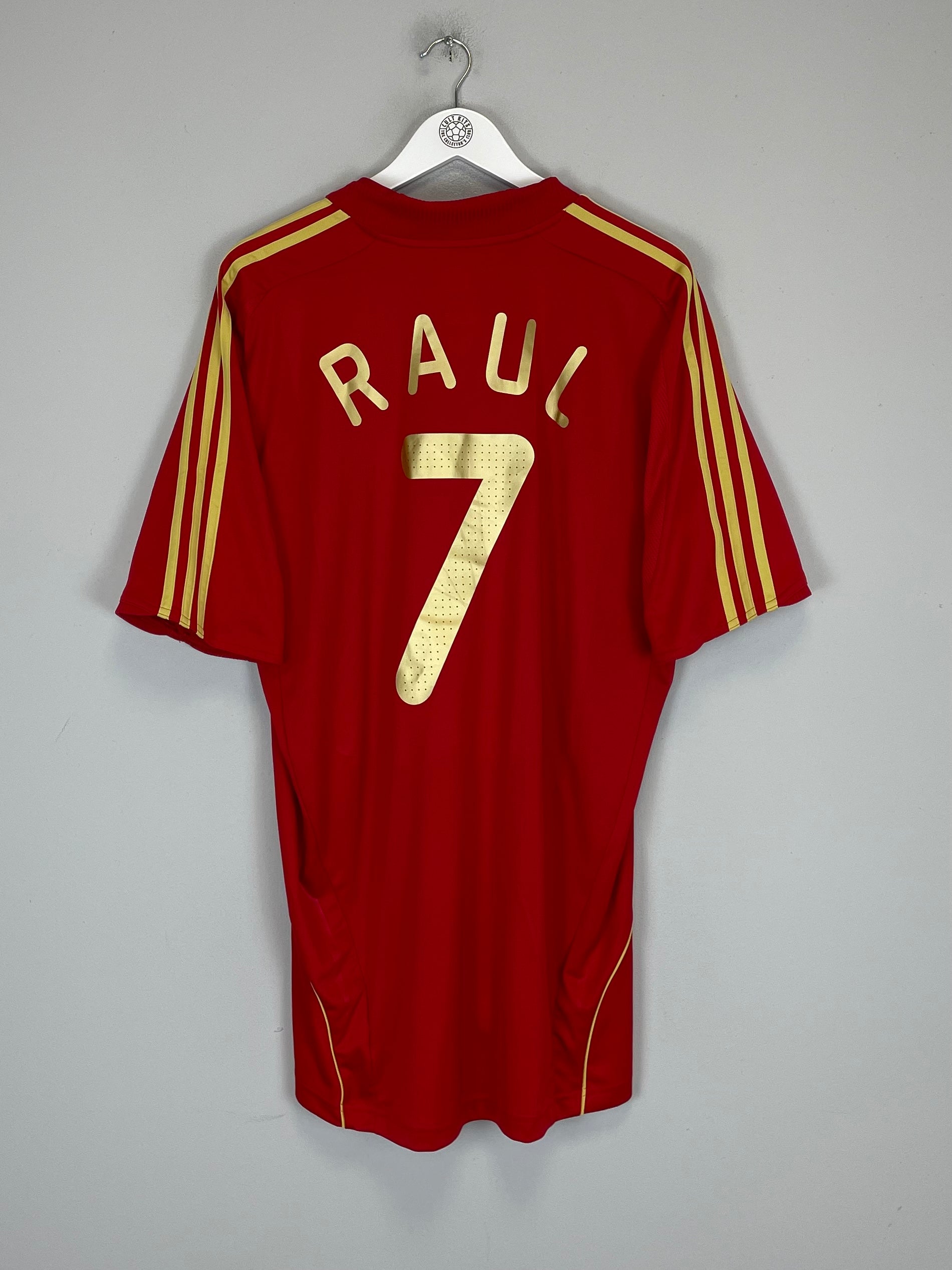 2008/10 SPAIN RAUL #7 HOME SHIRT (XL) ADIDAS