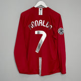 2007/09 MANCHESTER UNITED RONALDO #7 L/S C/L HOME SHIRT (L) NIKE