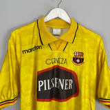 1996/97 SC BARCELONA HOME SHIRT (L) MARATHON