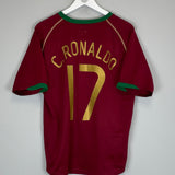 2006/08 PORTUGAL C.RONALDO #17 HOME SHIRT (S) NIKE