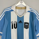 2011/12 ARGENTINA MESSI #10 HOME SHIRT (L) ADIDAS