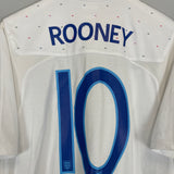 2010/11 ENGLAND ROONEY #10 HOME SHIRT (M) UMBRO