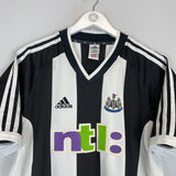 2001/03 NEWCASTLE UNITED SHEARER #9 HOME SHIRT (L) ADIDAS