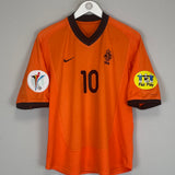 2000/02 NETHERLANDS BERGKAMP #10 HOME SHIRT (M) NIKE