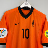 2000/02 NETHERLANDS BERGKAMP #10 HOME SHIRT (M) NIKE