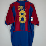 2002/03 BARCELONA COCU #8 HOME SHIRT (XL) NIKE