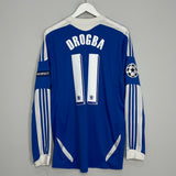 2011/12 CHELSEA DROGBA #11 C/L L/S HOME SHIRT (L) ADIDAS