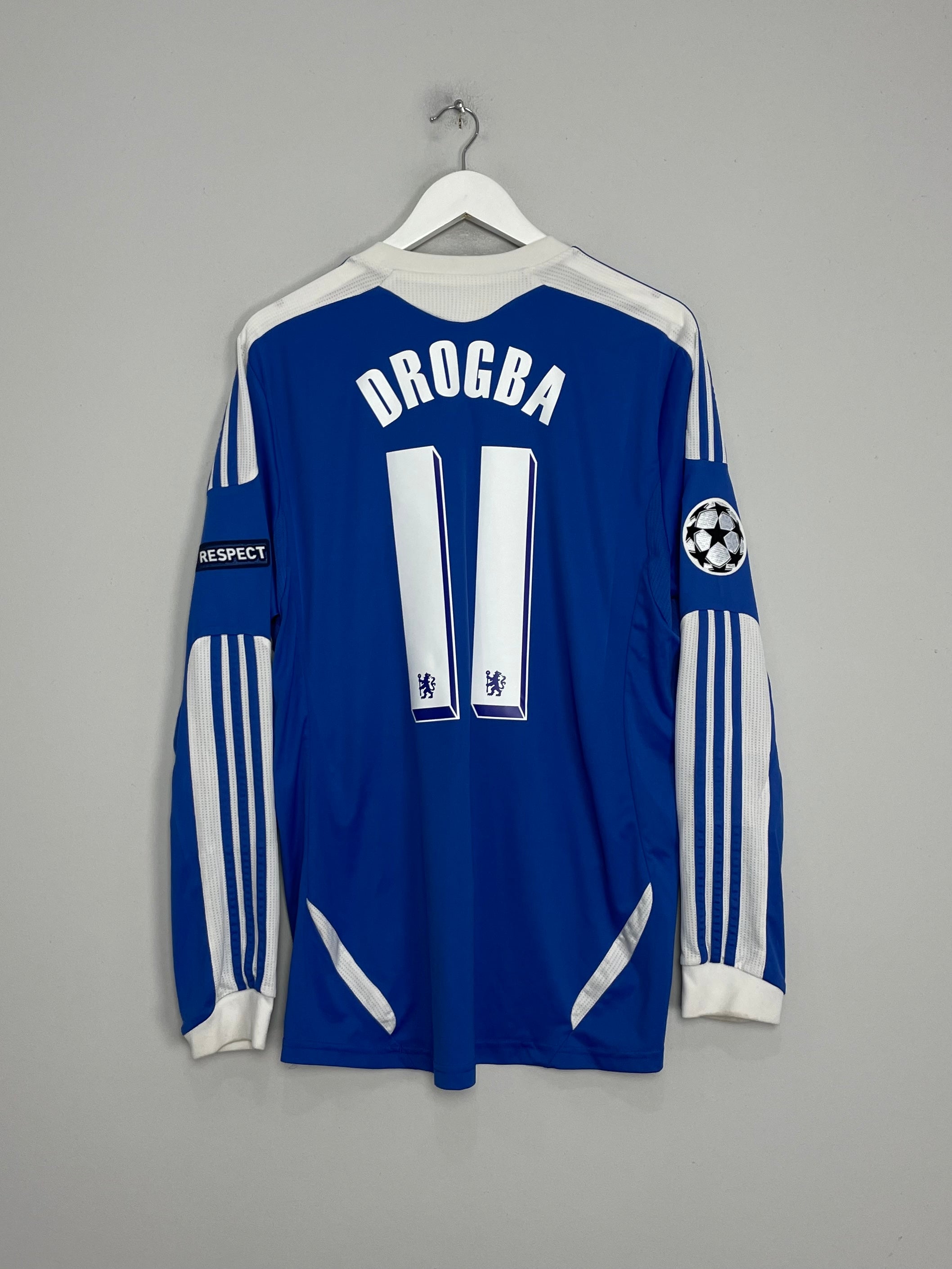 2011/12 CHELSEA DROGBA #11 C/L L/S HOME SHIRT (L) ADIDAS