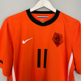 2010/11 NETHERLANDS ROBBEN #11 HOME SHIRT (M) NIKE