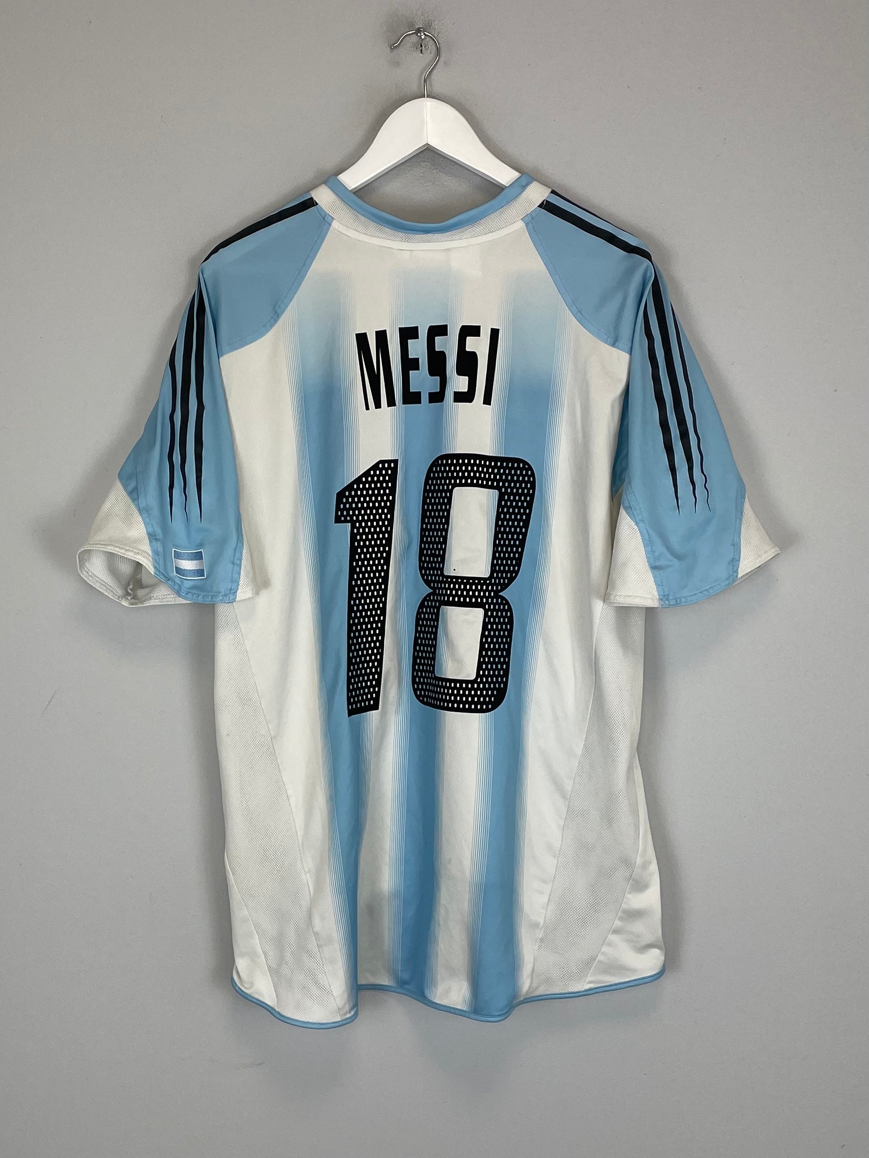 2004/05 ARGENTINA MESSI #18 HOME SHIRT (XL) ADIDAS