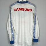 1994 VELEZ SARSFIELD L/S HOME SHIRT (XL) UMBRO