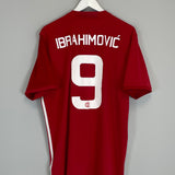 2016/17 MANCHESTER UNITED IBRAHIMOVIC #9 HOME SHIRT (XL) ADIDAS