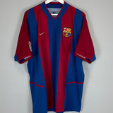 2002/03 BARCELONA COCU #8 HOME SHIRT (XL) NIKE