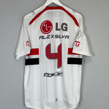 2008/09 SAO PAULO ALEX SILVA #4 HOME SHIRT (L) REEBOK