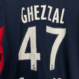 2010/11 LYON GHEZZAL #47 *PLAYER ISSUE* THIRD SHIRT (XL) ADIDAS