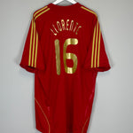 2008/10 SPAIN LLORENTE #16 HOME SHIRT (XXL) ADIDAS