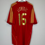 2008/10 SPAIN LLORENTE #16 HOME SHIRT (XXL) ADIDAS