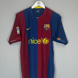 2006/07 BARCELONA RONALDINHO #10 HOME SHIRT (M) NIKE