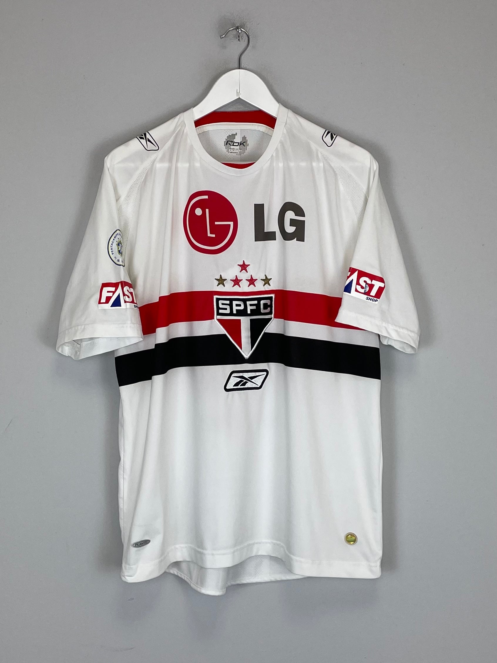 2008/09 SAO PAULO ALEX SILVA #4 HOME SHIRT (L) REEBOK