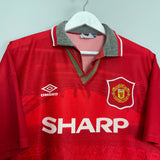 1994/96 MANCHESTER UNITED HOME SHIRT (M) UMBRO