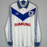 1994 VELEZ SARSFIELD L/S HOME SHIRT (XL) UMBRO