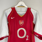 2004/05 ARSENAL HOME SHIRT (M) NIKE