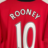 2009/10 MANCHESTER UNITED ROONEY #10 HOME SHIRT (XL) NIKE