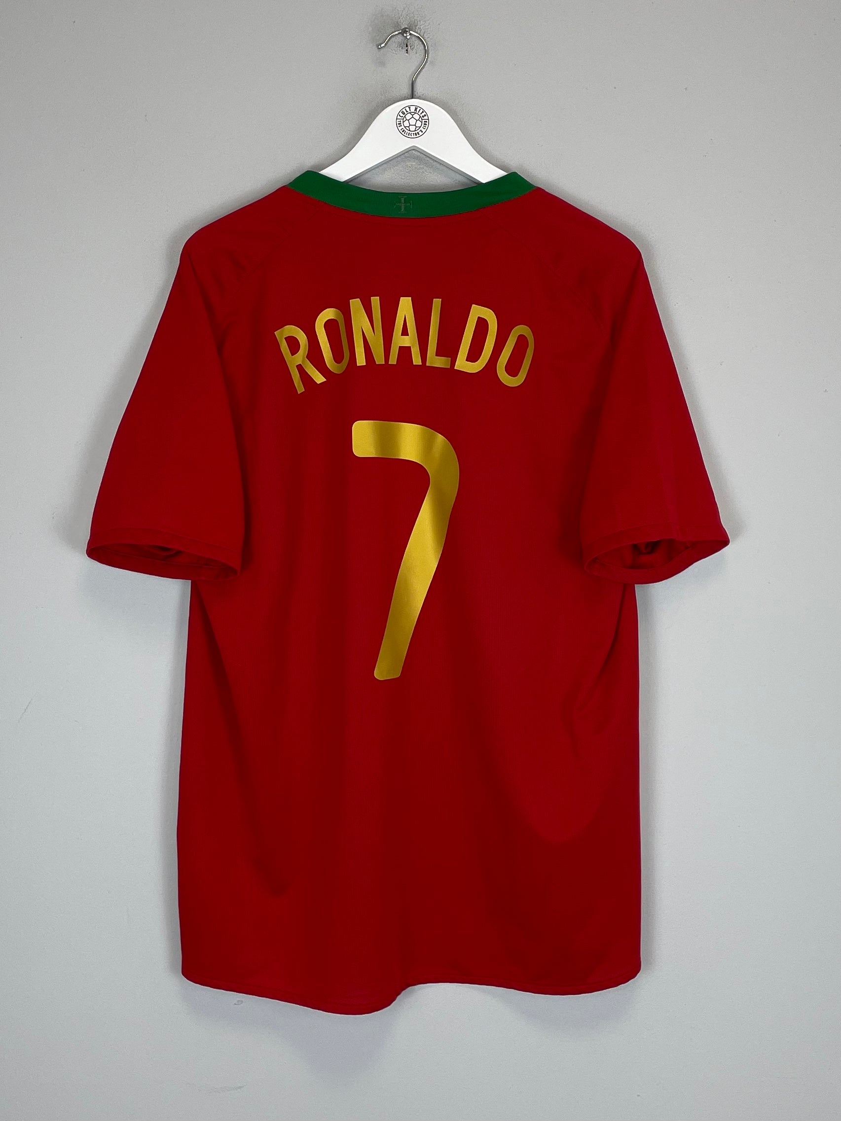 2008/10 PORTUGAL RONALDO #7 HOME SHIRT (L) NIKE