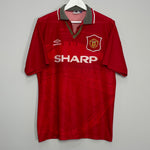 1994/96 MANCHESTER UNITED HOME SHIRT (M) UMBRO