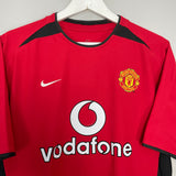 2002/04 MANCHESTER UNITED BECKHAM #7 HOME SHIRT (M) NIKE