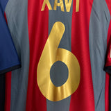 2001/02 BARCELONA XAVI #6 HOME SHIRT (L) NIKE