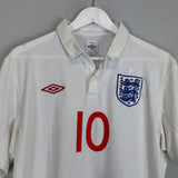 2009/10 ENGLAND ROONEY #10 HOME SHIRT (L) UMBRO