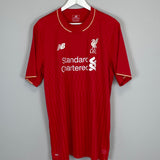 2015/16 LIVERPOOL GERRARD #8 HOME SHIRT (XL) NEW BALANCE